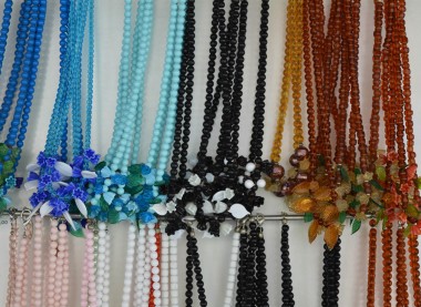 Glass necklaces