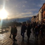 St Zaccaria waterfront crowd